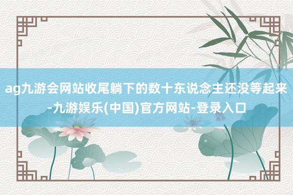 ag九游会网站收尾躺下的数十东说念主还没等起来-九游娱乐(中国)官方网站-登录入口