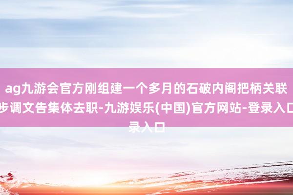 ag九游会官方刚组建一个多月的石破内阁把柄关联步调文告集体去职-九游娱乐(中国)官方网站-登录入口