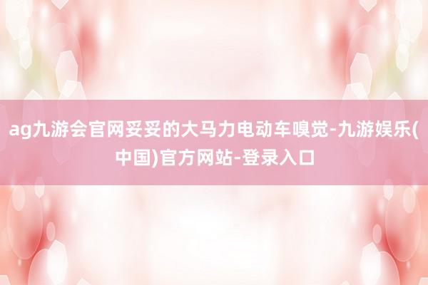 ag九游会官网妥妥的大马力电动车嗅觉-九游娱乐(中国)官方网站-登录入口