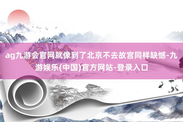 ag九游会官网就像到了北京不去故宫同样缺憾-九游娱乐(中国)官方网站-登录入口