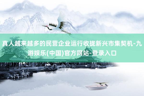 真人越来越多的民营企业运行收拢新兴市集契机-九游娱乐(中国)官方网站-登录入口