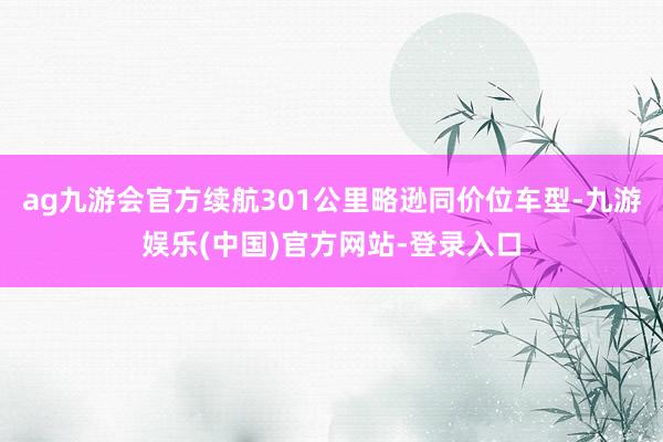 ag九游会官方续航301公里略逊同价位车型-九游娱乐(中国)官方网站-登录入口