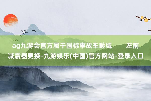 ag九游会官方属于国标事故车畛域        左前减震器更换-九游娱乐(中国)官方网站-登录入口