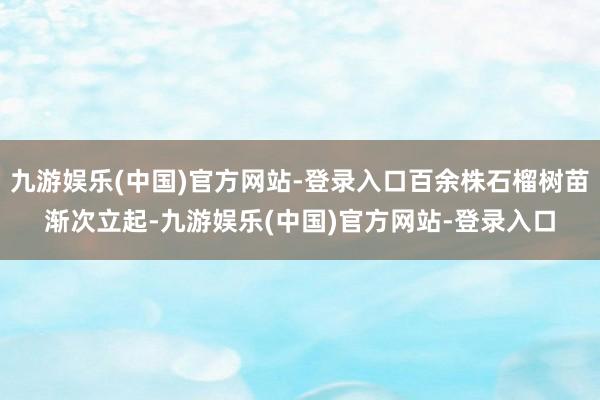 九游娱乐(中国)官方网站-登录入口百余株石榴树苗渐次立起-九游娱乐(中国)官方网站-登录入口