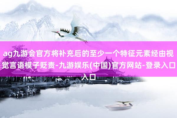 ag九游会官方将补充后的至少一个特征元素经由视觉言语模子贬责-九游娱乐(中国)官方网站-登录入口