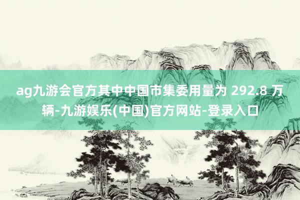 ag九游会官方其中中国市集委用量为 292.8 万辆-九游娱乐(中国)官方网站-登录入口
