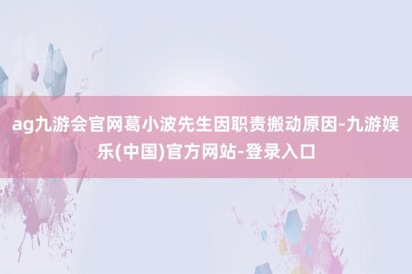 ag九游会官网葛小波先生因职责搬动原因-九游娱乐(中国)官方网站-登录入口