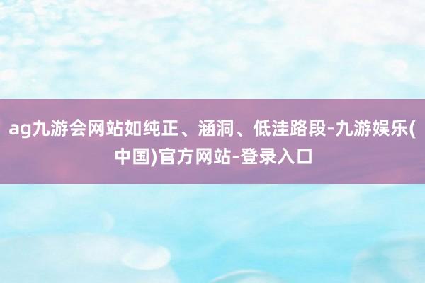 ag九游会网站如纯正、涵洞、低洼路段-九游娱乐(中国)官方网站-登录入口