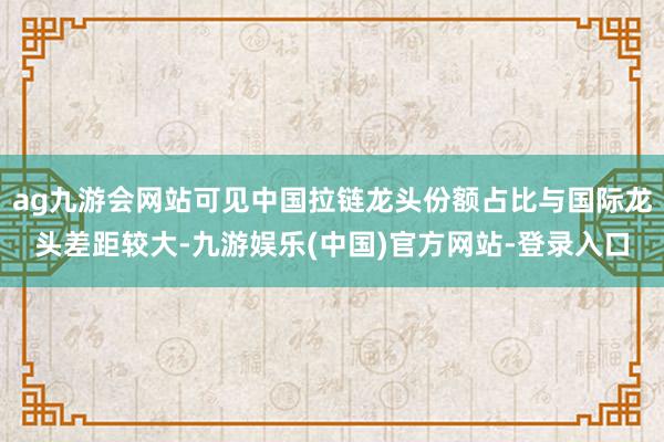 ag九游会网站可见中国拉链龙头份额占比与国际龙头差距较大-九游娱乐(中国)官方网站-登录入口